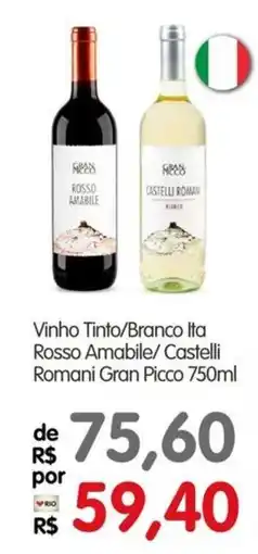Zona Sul Vinho Tinto/Branco Ita Rosso Amabile/ Castelli Romani Gran Picco oferta