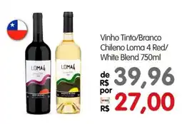 Zona Sul Vinho Tinto/Branco Chileno Loma 4 Red/ White Blend oferta
