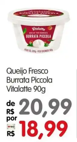 Zona Sul Queijo Fresco Burrata Piccola Vitalatte oferta