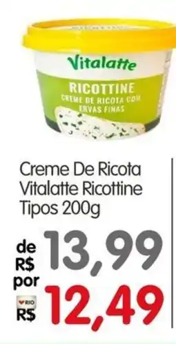 Zona Sul Creme De Ricota Vitalatte Ricottine Tipos oferta