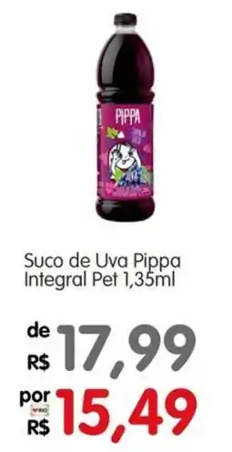 Zona Sul Suco de Uva Pippa Integral Pet oferta