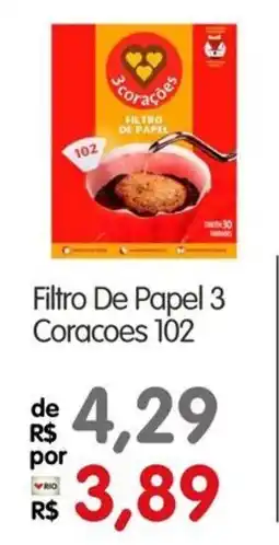 Zona Sul Filtro De Papel 3 Coracoes 102 oferta