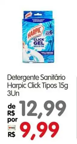 Zona Sul Detergente Sanitário Harpic Click Tipos 3Un oferta