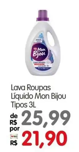 Zona Sul Lava Roupas Líquido Mon Bijou Tipos oferta