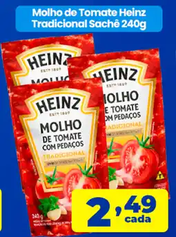X Supermercados Molho de Tomate Heinz Tradicional Sachê oferta