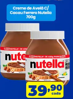 X Supermercados Creme de Avelã c/ Cacau Ferrero Nutella oferta