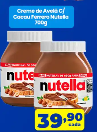 Creme de Avelã c/ Cacau Ferrero Nutella