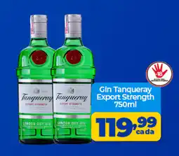 X Supermercados Gin Tanqueray Export Strength oferta