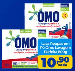X Supermercados Lava Roupas em Pó Omo Lavagem Perfeita oferta