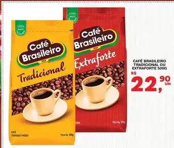 Café brasileiro tradicional ou extraforte