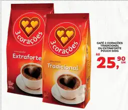 Roldão Café 3 corações tradicional ou extraforte pouch oferta