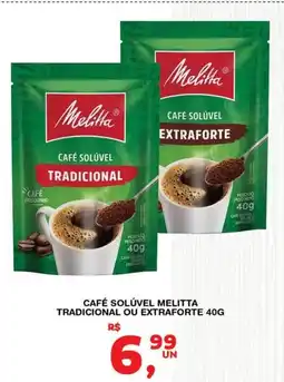 Roldão Café solúvel melitta tradicional ou extraforte oferta