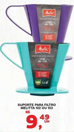 Roldão Suporte para filtro melitta 102 ou 103 oferta