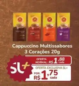 Super Luna Cappuccino Multissabores 3 Corações oferta