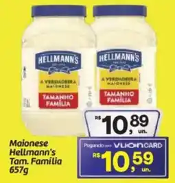 Fort Atacadista Maionese Hellmann's Tam. Família oferta