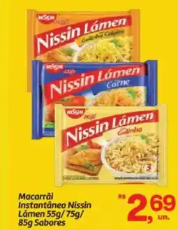 Fort Atacadista Macarrãi Instantâneo Nissin Lámen oferta