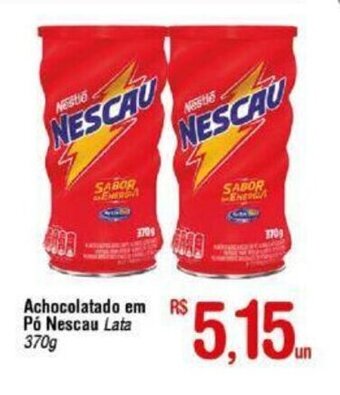 Fort Atacadista Achocolatado em po Nescau lata 370g oferta
