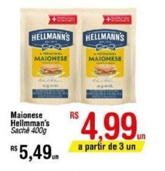 Fort Atacadista Maionese Hellmann's 400g oferta