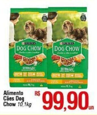 Fort Atacadista Alimento Caes Dog Chow 10.1kg oferta