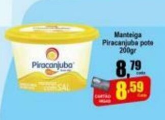 Higa's Supermercado Manteiga Piracanjuba Pote 200g oferta
