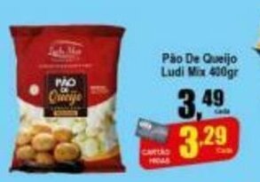 Higa's Supermercado Pao de Queijo Ludi Mix 400g oferta