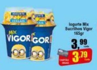 Higa's Supermercado Iogurte Mix Sucrilhos Vigor 165g oferta
