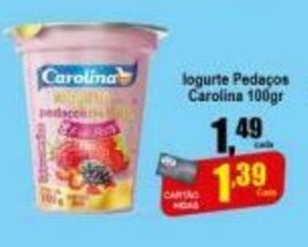 Higa's Supermercado Iogurte Pedacos Carolina 100g oferta