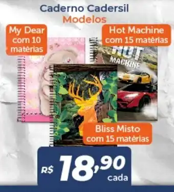 Atakarejo Caderno Cadersil Modelos oferta