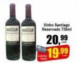 Vinho Santiago Reservado 750ml