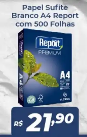 Atakarejo Papel Sufite Branco A4 Report com 500 Folhas oferta