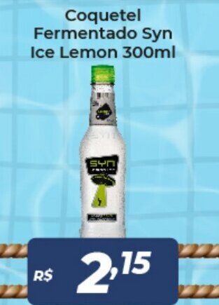 Atakarejo Coquetel Fermentado Syn Ice lemon 300ml oferta