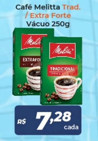 Atakarejo Cafe Melitta Trad./ Extra Forte Vacuo 250g oferta