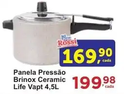 Rossi Supermercado Panela Pressão Brinox Ceramic Life Vapt oferta