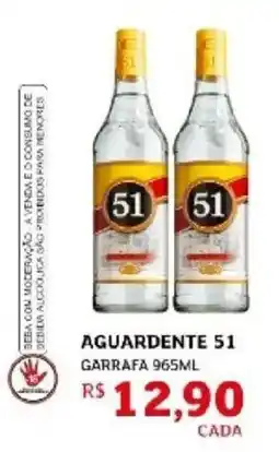 Assaí Atacadista Aguardente 51 garrafa oferta