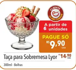 Supermercados Condor Taça para Sobremesa Lyor Bolhas oferta