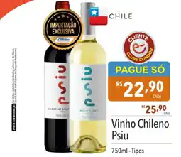 Supermercados Condor Vinho Chileno Psiu oferta