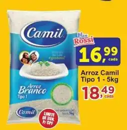 Rossi Supermercado Arroz Camil Tipo 1 oferta
