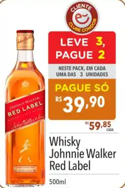 Supermercados Condor Whisky Johnnie Walker Red Label oferta