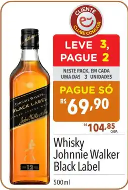 Supermercados Condor Whisky Johnnie Walker Black Label oferta