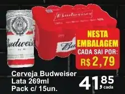 Rossi Supermercado Cerveja Budweiser Lata oferta