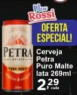 Rossi Supermercado Cerveja Petra Puro Malte oferta