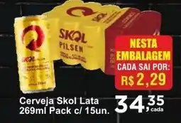 Rossi Supermercado Cerveja Skol Lata oferta