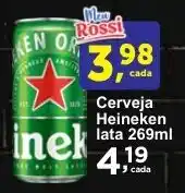Rossi Supermercado Cerveja Heineken lata oferta