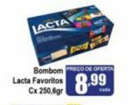 Higa's Supermercado Bombom Lacta Favoritos cx 250.6g oferta
