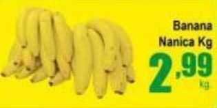 Higa's Supermercado Banana Nanica 1kg oferta