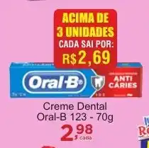 Rossi Supermercado Creme Dental Oral-B 123 oferta