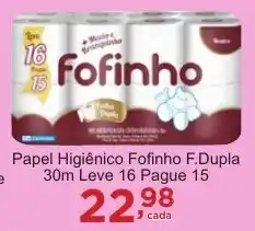 Rossi Supermercado Papel Higiênico Fofinho F.Dupla 30m oferta