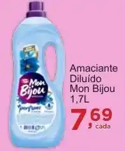 Rossi Supermercado Amaciante Diluído Mon Bijou oferta