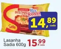 Rossi Supermercado Lasanha Sadia oferta