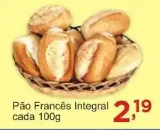 Rossi Supermercado Pão Francês Integral oferta